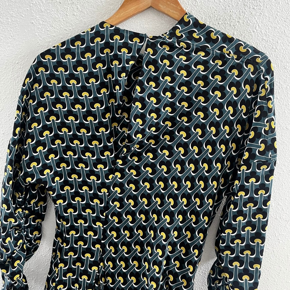 MARNI 100% Silk Geometric Print Midi Dress Size IT=40/ US=4 - Picture 5 of 12